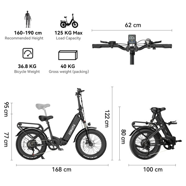 Електровелосипед Eskute Star Чорний