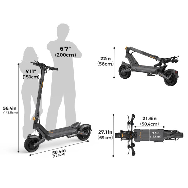 Електросамокат Ausom L2 Max Dual Motor