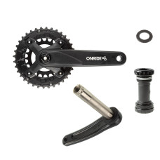 Комплект шатунів ONRIDE Duet Pro 1120, Hollowtech, 170 мм, 36-22Т, BCD 104/64, 11/10/9 шв., з каретк