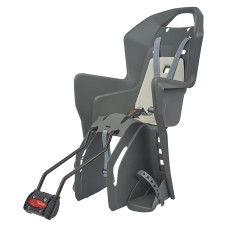 Дитяче крісло заднє POLISPORT Koolah FF 29" на підсідельну трубу, 26"-29", 9-22 кг, сіре
