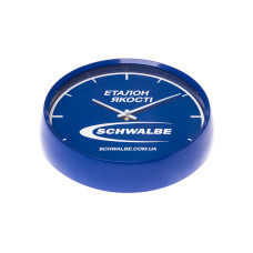 Годинник Schwalbe синій/білий 1хАА Ø26см