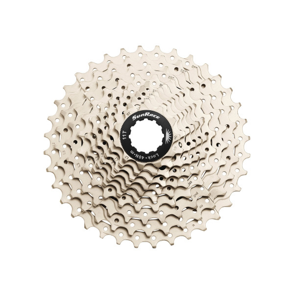 Касета 10-k 11-36T SUN RACE MS1 MTB, сталевий павук, metallic silver