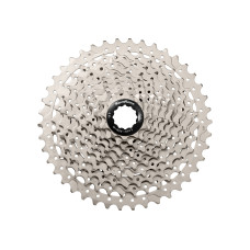 Касета 10-k 11-46T SUN RACE MS2 MTB, сталевий павук, Metallic Silver