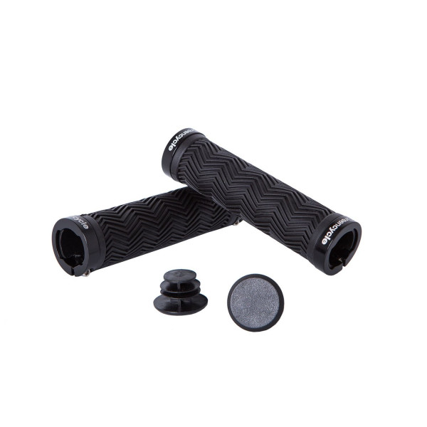 Гріпси Green Cycle GGR-420 130mm чорні, з двома чорними замками