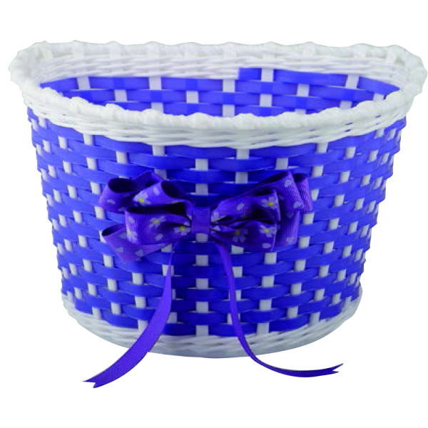 Кошик Green Cycle GCB-02-6 дитячий плетений пластик, фіолетовий