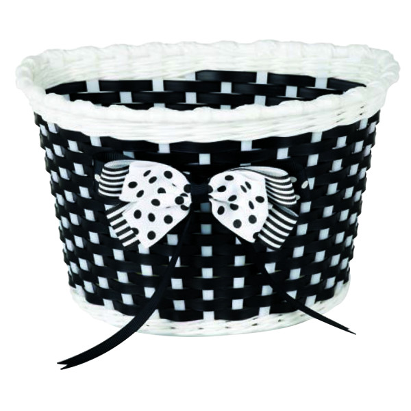 Кошик Green Cycle GCB-02-9 дитячий плетений пластик, чорний