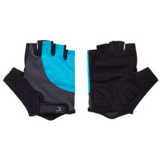Рукавички Green Cycle Pillow 2 без пальців L чорний/сірий/бірюзовий