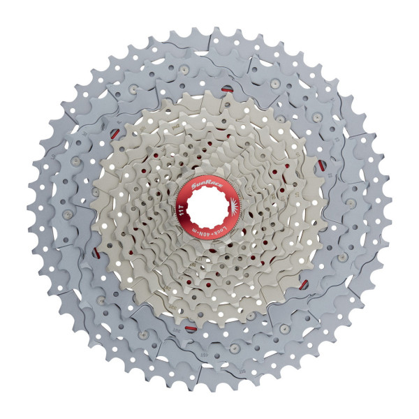 Касета 12-k 11-51T SUN RACE MZ903 MTB алюмінієвий павук, Metallic Silver