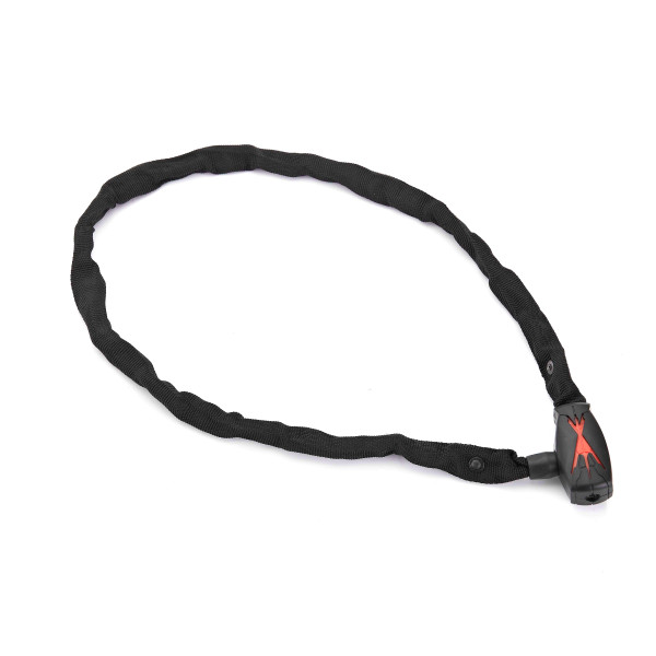 Замок Green Cycle GLK-331 ланцюг 3,8ммx100см у текстильній обоймі, чорний