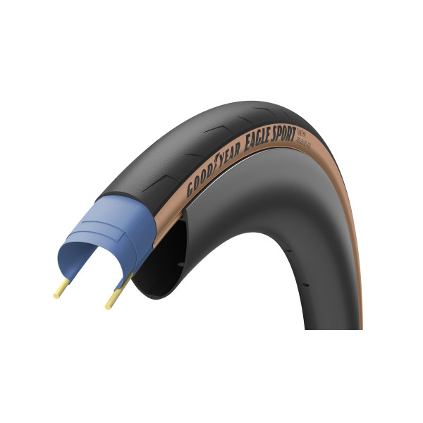 Покришка 700x32 (32-622) GoodYear Eagle Sport Tube Type Folding Tan, 60tpi