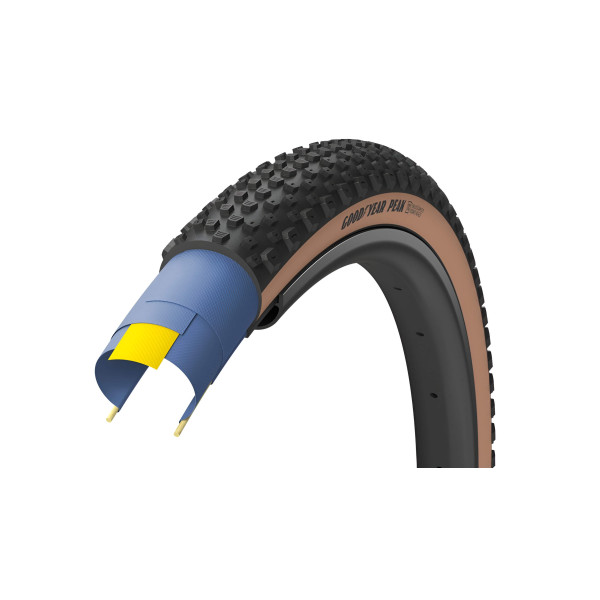 Покришка 700x45 (45-622) GoodYear Peak Ultimate Tubeless Complete Folding Blk/Tan, 120tpi