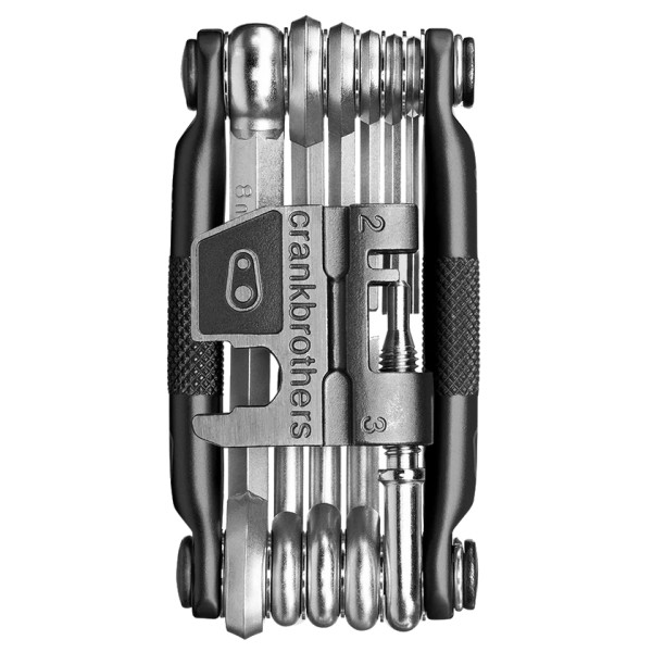 Мультитул Crankbrothers M17, 2/2.5/3/4/5/6/8мм, T5, Phillips #2, flat #2, ключ для спиць, витискач ланцюга, чорний