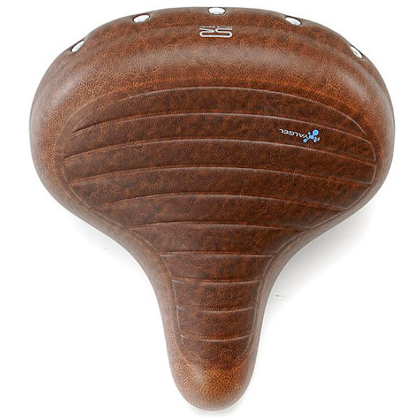 Сідло Selle Royal Premium DRIFTER PLUS, Royalgel, оббивка Kennenback, 270х245мм, 1260г, хромовані рейли і пружини, unisex, коричневе