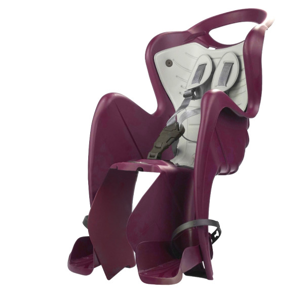 Сидіння задн. Bellelli Mr Fox Lux Relax B-fix темно-червоне з сірою підкладкою