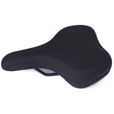 Сідло Green Cycle GCS-2601, 270мм x 190мм, сталеві рейли, чорне