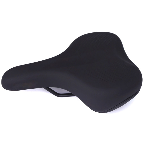 Сідло Green Cycle GCS-2601, 270мм x 190мм, сталеві рейли, чорне