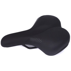 Сідло Green Cycle GCS-2602, 270мм x 190мм, сталеві рейли, чорне