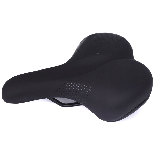 Сідло Green Cycle GCS-2602, 270мм x 190мм, сталеві рейли, чорне