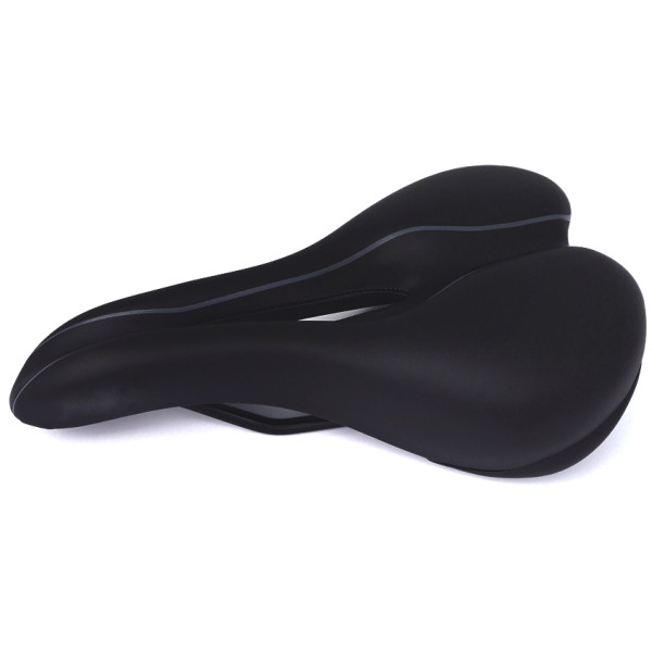 Сідло Green Cycle GCS-2604,280мм x 180мм, сталеві рейли, чорне