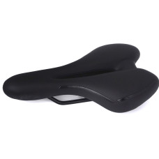 Сідло Green Cycle GCS-2605, 280мм x 160мм, сталеві рейли, чорне
