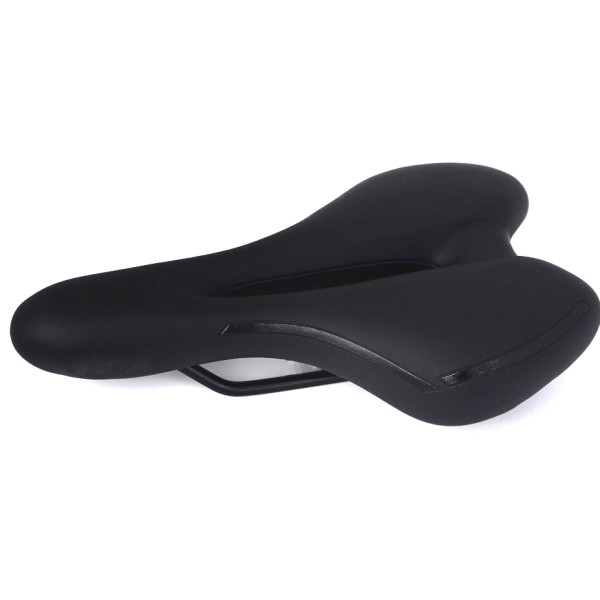 Сідло Green Cycle GCS-2605, 280мм x 160мм, сталеві рейли, чорне