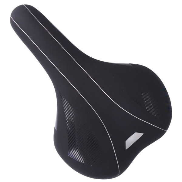 Сідло Green Cycle GCS-2607, 280мм x 175мм, сталеві рейли, чорне