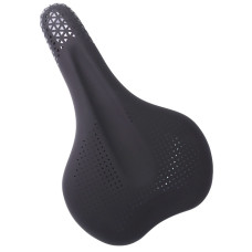 Сідло Green Cycle GCS-2609, 280мм x 175мм, сталеві рейли, чорне