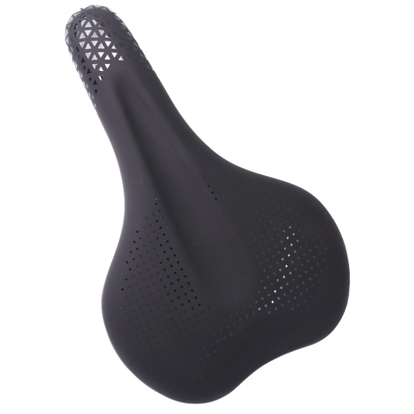 Сідло Green Cycle GCS-2609, 280мм x 175мм, сталеві рейли, чорне