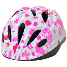 Шолом дитячий Green Cycle BLOOMY розмір 48-52см біло-рожевий