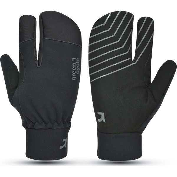 Рукавички Green Cycle Crab із закритими пальцями, утеплені, S, чорний