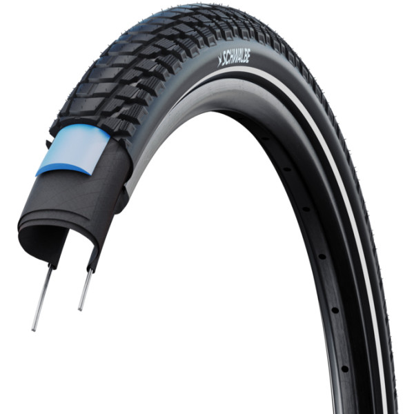 Покришка 28x2.15 (55-622) Schwalbe Marathon Plus Tour, SmartGuard, TwinSkin, B/B+RT HS619 ADDIX GREEN 67EPI 38B