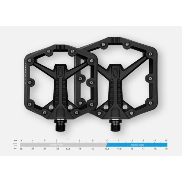 Педали Crankbrothers STAMP 1 (GEN. 2), размер S (37-43 eu), оранжевые