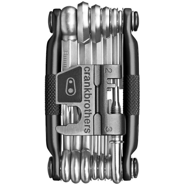 Мультитул Crankbrothers M19, 2/2.5/3/4/5/6/8мм, T10/Т25, Phillips #1/2, flat #2, ключи для спиц, выжимка цепи, черный