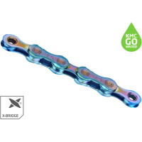 Цепь 126 зв. 1/2"x11/128 KMC X12 NPNP Waxed Chain, Aurora Blue