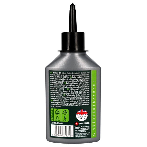 Мастило багатоцільове Weldtite 03001 TF2 Multi-Use Oil, 125мл