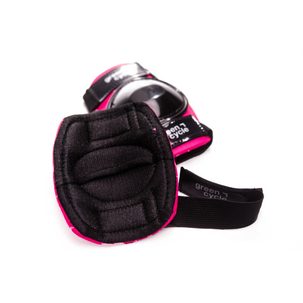 Захист для дітей Green Cycle MIA наколінники, налокітники, рукавички, рожево-білий