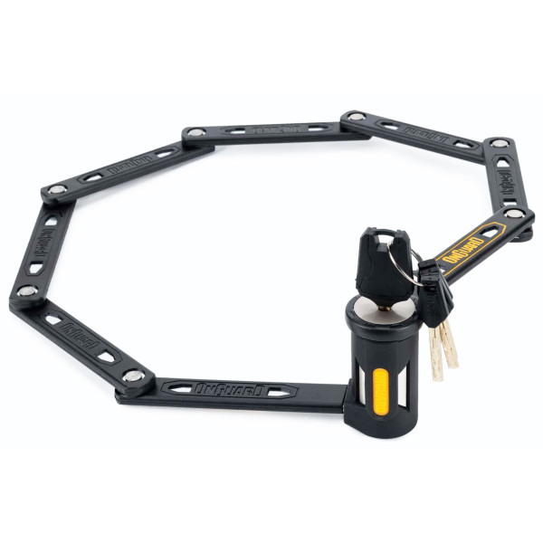 Замок складаний Onguard K9 Heavy Duty, 112см, прогумований короб-тримач на раму, 4 ключа + 1 з підсвічуванням