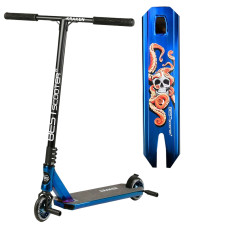 Самокат трюковий Best Scooter «KRAKEN» KR-71078 синій, HIC-система, пеги, AL диск та дека, колеса PU Ø110mm, ширина керма - 58 см