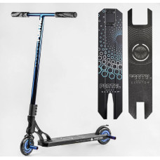 Самокат трюковий Best Scooter «PORTAL» PL-71744 синій, HIC-система, пеги, AL диск та дека, колеса PU Ø120mm, ширина керма - 58 см