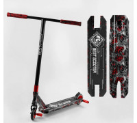 Самокат трюковий Best Scooter BS-99622 чорно-червоний, HIC-система, пеги, AL диск та дека, колеса PU Ø110mm, ширина керма - 60 см