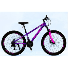 Велосипед 26 ST Corso «ROTEX» RX-26588 сталь 13", (к-т LTWOO-A2) фіолетово-рожевий