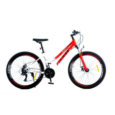 Велосипед 26 ST Corso «KLEO» KL-26005 сталь 15", (к-т SunRun) біло-червоний