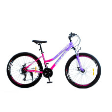 Велосипед 26 ST Corso «KLEO» KL-26027 сталь 15", (к-т SunRun) рожево-фіолетовий