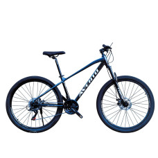 Велосипед 27.5 AL Corso «AVENTO» AN-76118 алюміній 15.5", (к-т SHIMANO) чорно-графітовий