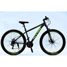 Велосипед 29 ST Corso «NITRO» NT-29877 сталь 17", (к-т SunRun) чорно-салатовий