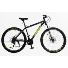 Велосипед 29 ST Corso «LEADER» LD-55620 сталь 19", (к-т SHIMANO) чорно-жовтий