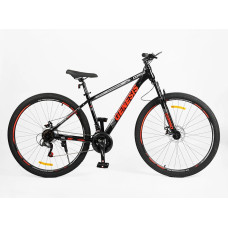Велосипед 29 ST Corso «GENESIS»  GN-29057 сталь 17", (к-т SunRun) чорно-помаранчевий