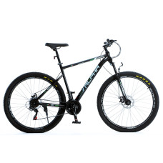 Велосипед 29 ST Corso «ALPHA» LF-29221 сталь 21", (к-т SHIMANO) чорно-зелений