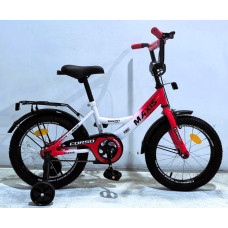 Дитячий велосипед 16 ST Corso «MAXIS» MX-23965 біло-червоний