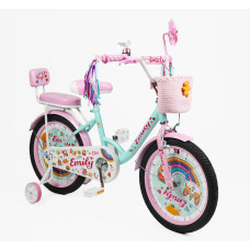 Дитячий велосипед 18 ST Corso «EMILY» ML-40215 бірюзово-рожевий